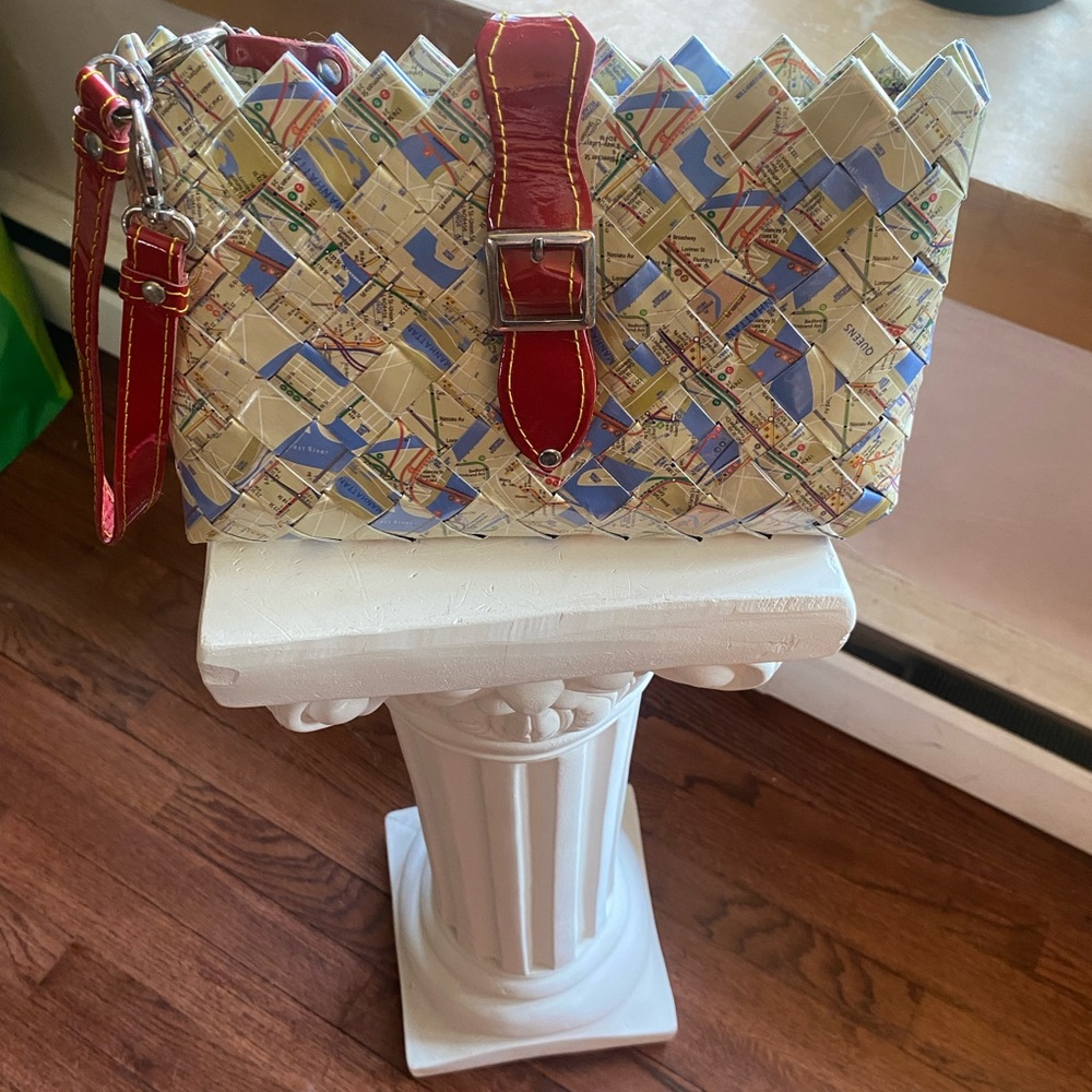 Nahui Ollin Bag -Map of NYC - “Candy Wrapper Bags”